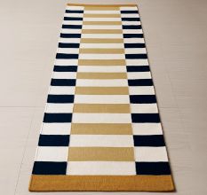 Handmade Multicolor Cotton Modern Dhurrie For Home